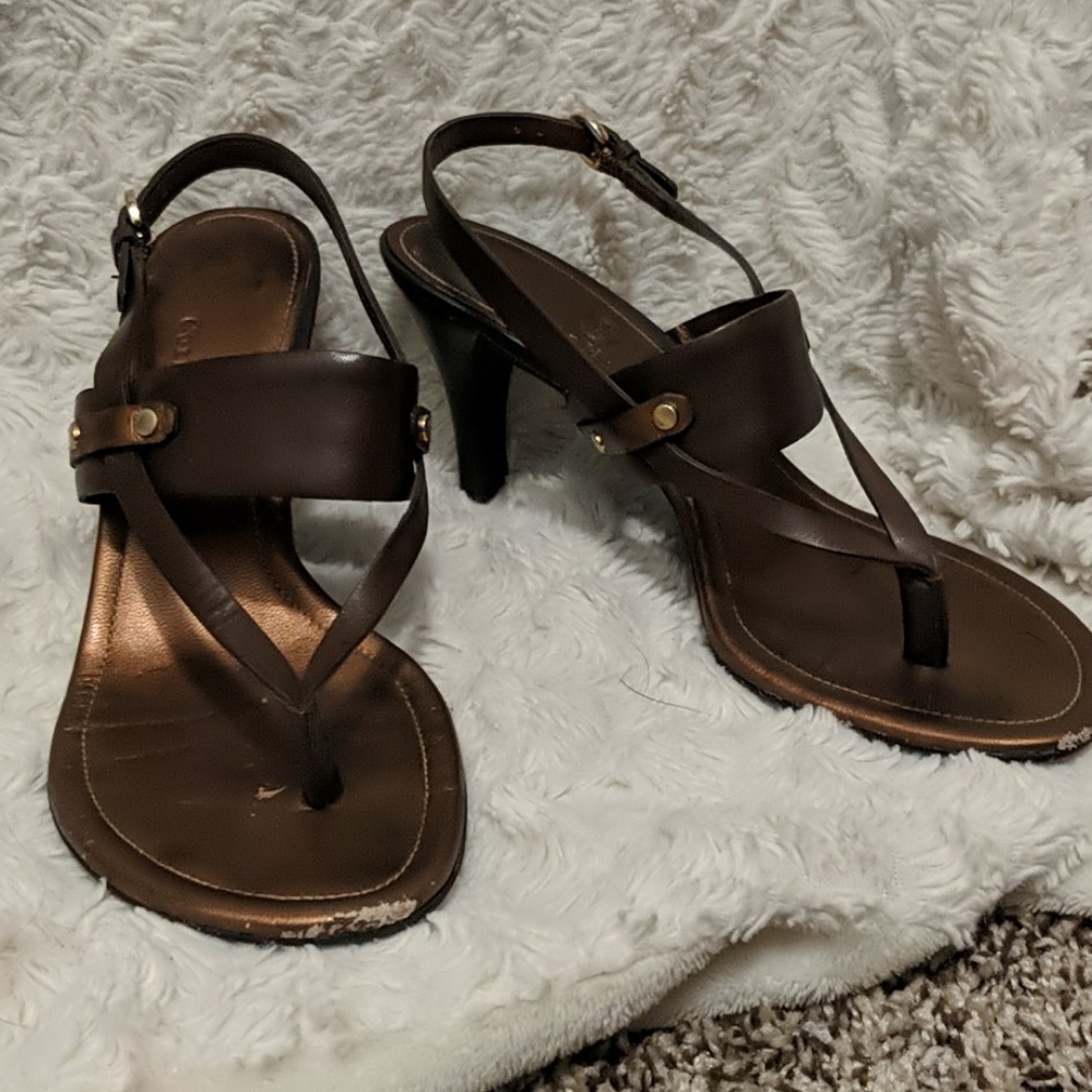 Cole Haan Brown Summer Sandal Heel